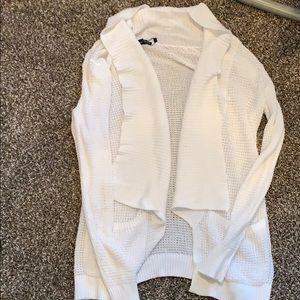 White sweater cardigan